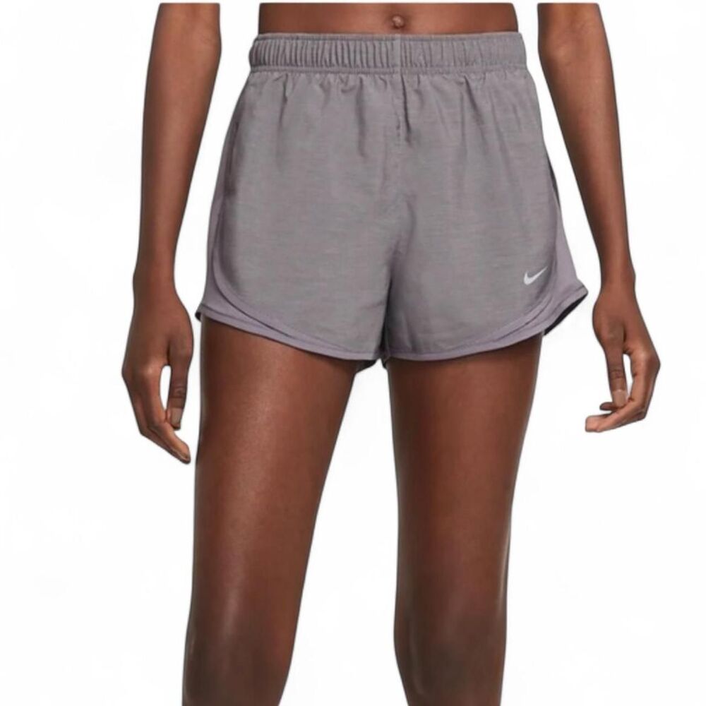 Nike Grey Tempo Heathered Women's 3” Lined Dri-fit running shorts. Size M.